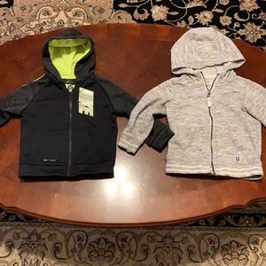 Nike and Carter’s zip ups.